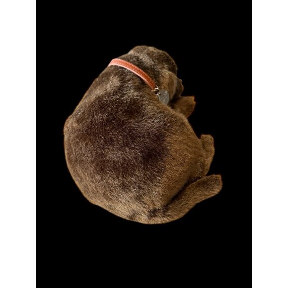 Realistic Breathing CHOCOLATE LAB PUPPY SLEEPING PLUSH Stuffed Toy Pet collect - Picture 4 of 15